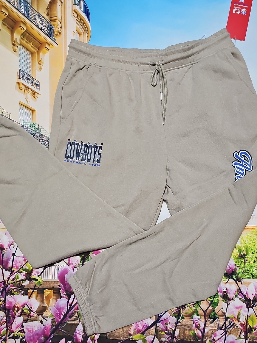 Dallas Cowboys NFL Tan Jogger Pants Size XL New